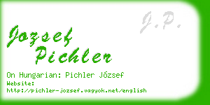 jozsef pichler business card