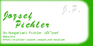 jozsef pichler business card